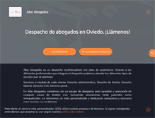 Tablet Screenshot of despachoabogadosoviedo.com